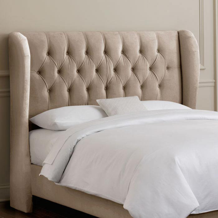 Skyline Furniture Tufted Upholstered Wingback Headboard & Reviews Wayfair